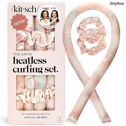 Satin Heatless Hair Curlers – Jumbo Flexi Rod, 4pcs