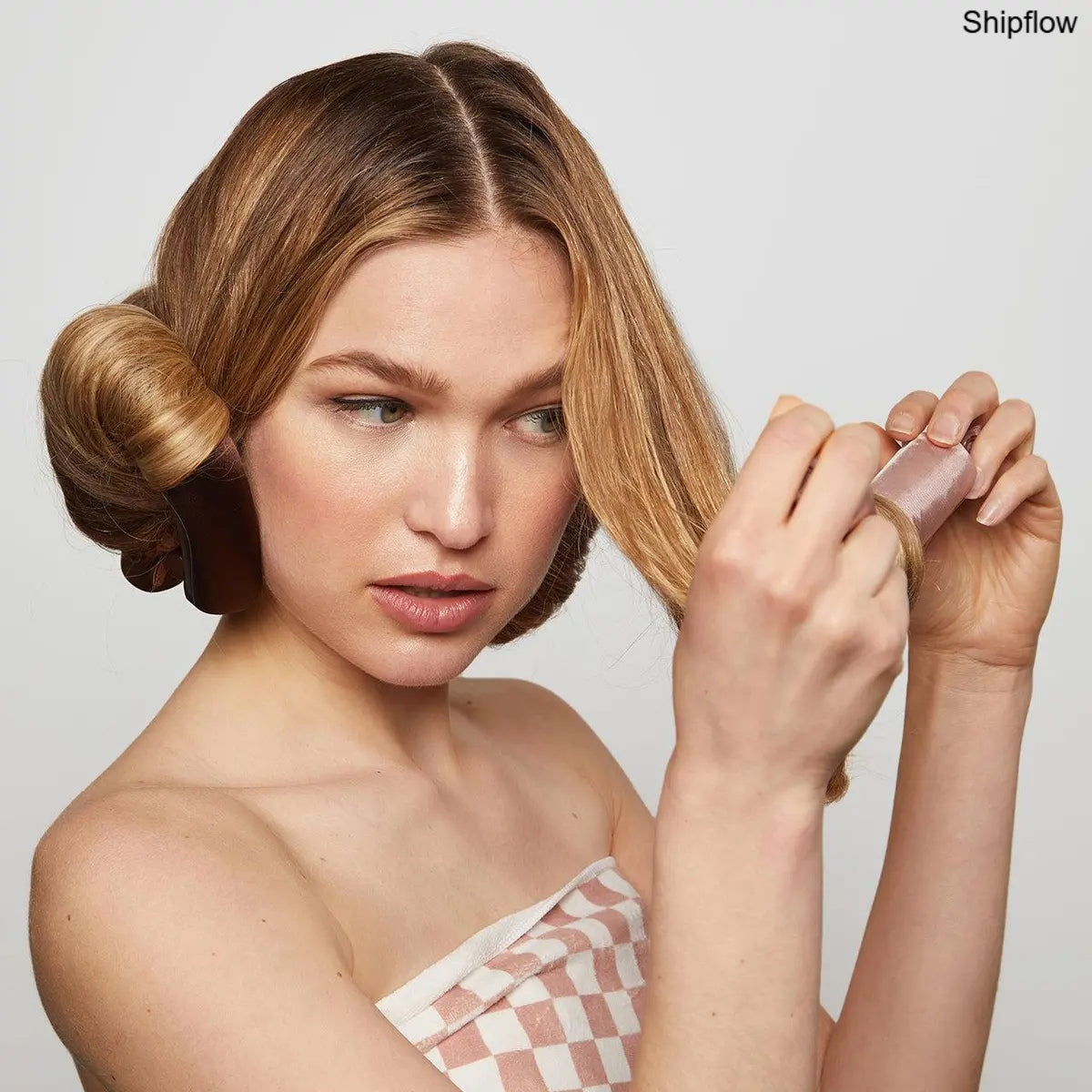Satin Heatless Hair Curlers – Jumbo Flexi Rod, 4pcs