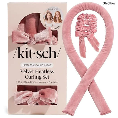 Satin Heatless Hair Curlers – Jumbo Flexi Rod, 4pcs