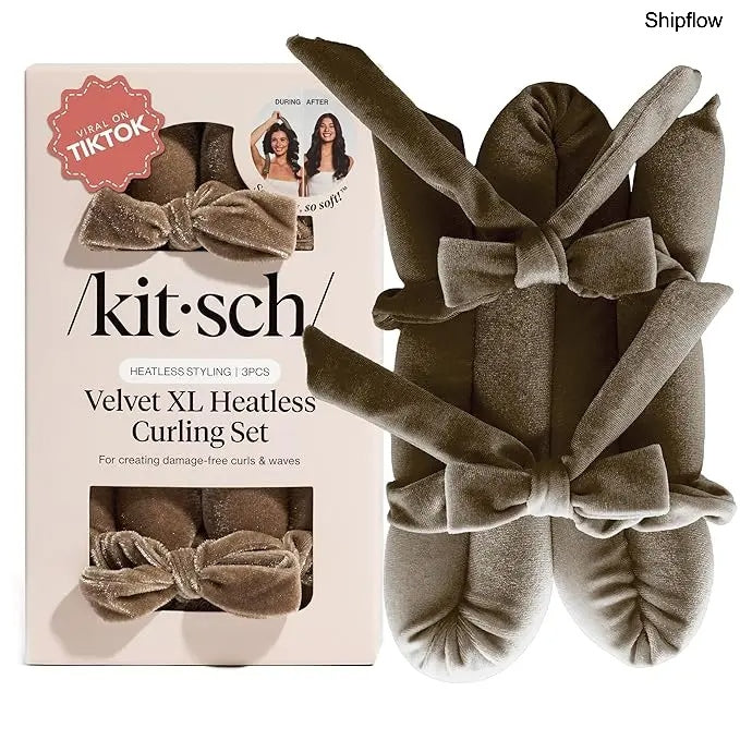 Satin Heatless Hair Curlers – Jumbo Flexi Rod, 4pcs