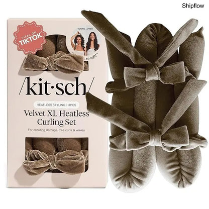Satin Heatless Hair Curlers – Jumbo Flexi Rod, 4pcs