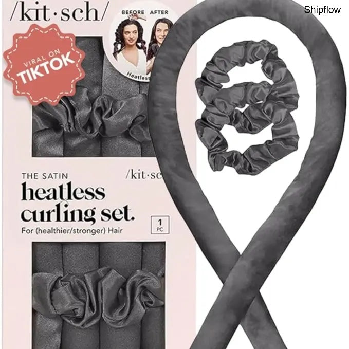 Satin Heatless Hair Curlers – Jumbo Flexi Rod, 4pcs